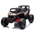 Licensed 24V Can Am Maverick Kids Ride On One Seater UTV, Rubber Tires, Leather Seat with RC