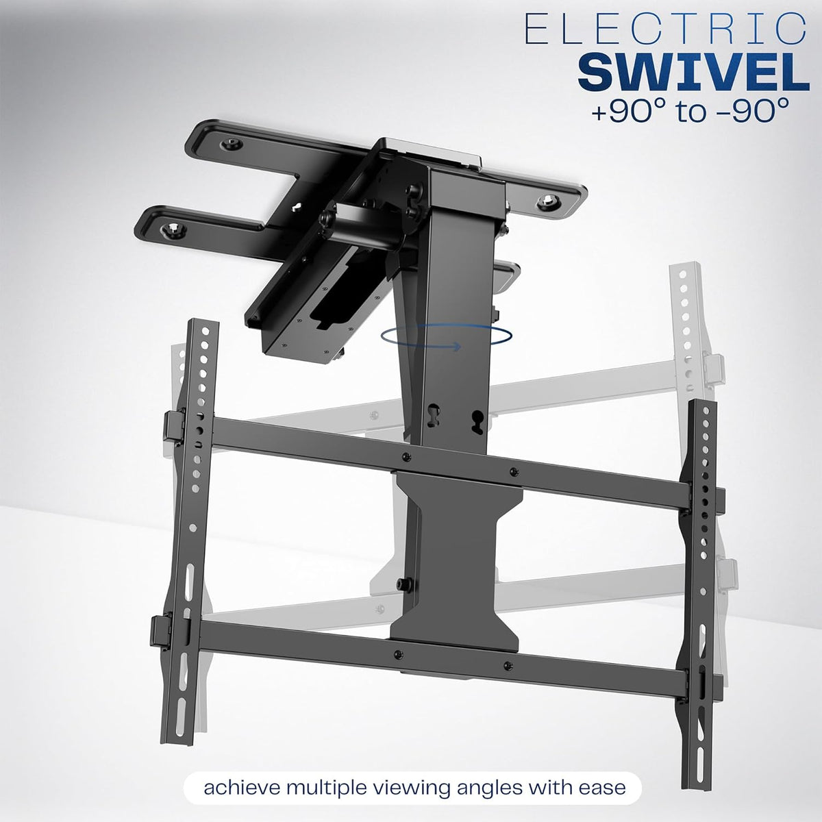 Motorized Electric Ceiling TV Mount for 37-70 Inch TVs, App Control, Black