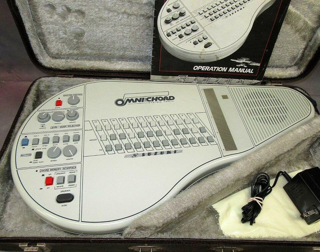 Electronic Musical Instrument System with Hard Case, Power Supply and Manual, Tested and Working