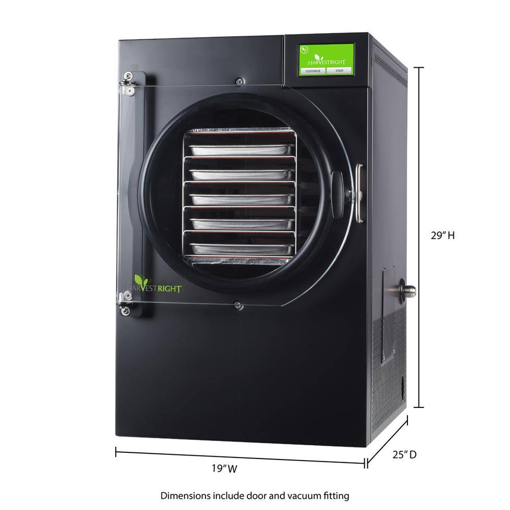 5-Tray Black Aluminum Freeze Dryer with Mylar Starter Kit