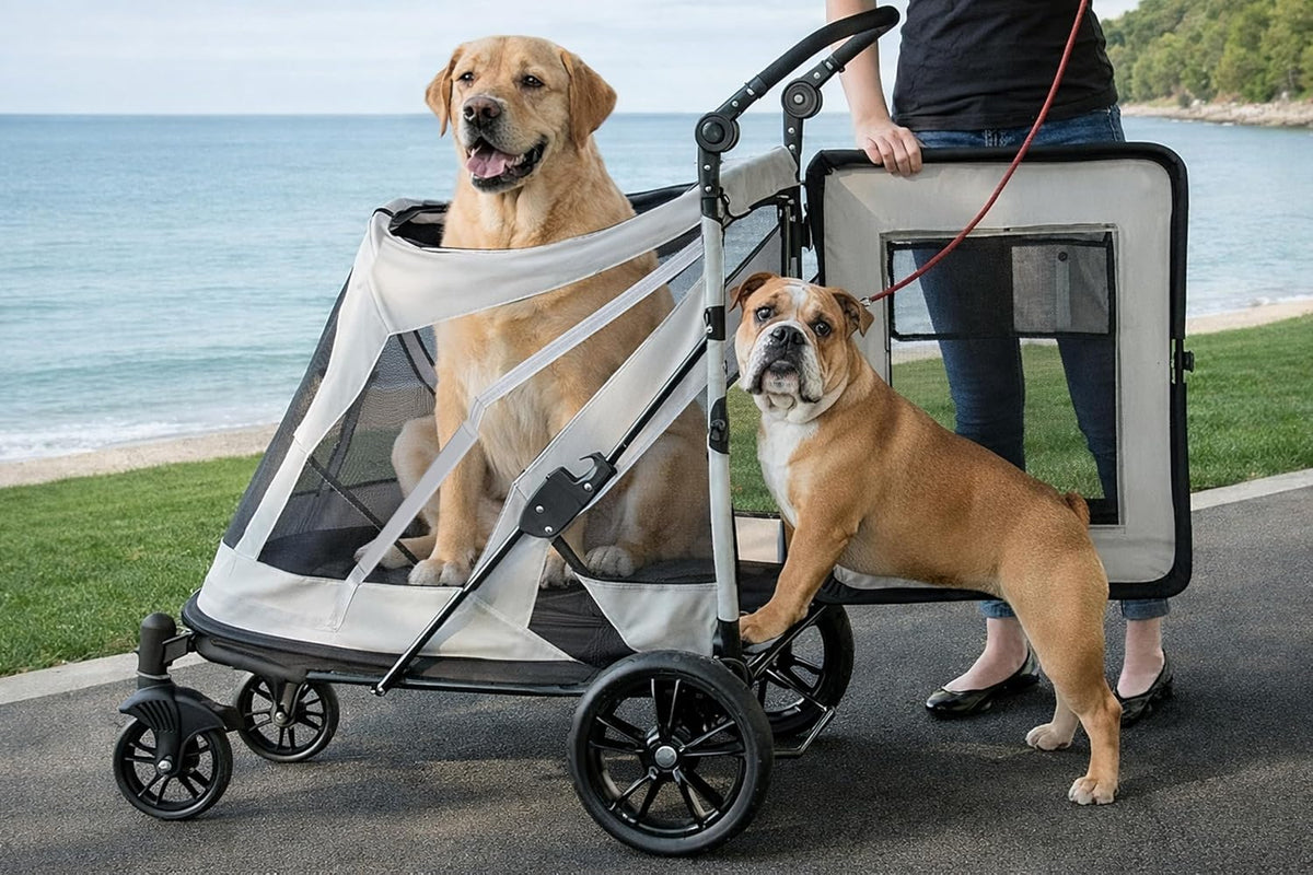 No Zip Expedition Pet Stroller, Light Graphite