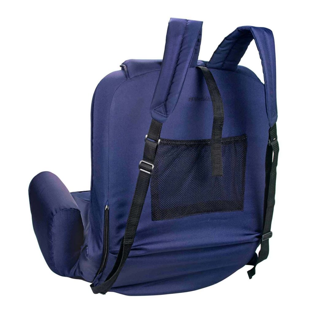 High-Back Portable Marine Seat with Armrests and Pockets, UV-Resistant Water-Repellent Fabric