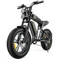 1000W Retro-Style Electric Bike for Adults, 28MPH, 94-Mile Range, 20 x 4.0 Fat Tires, Full Suspension, UL Certified