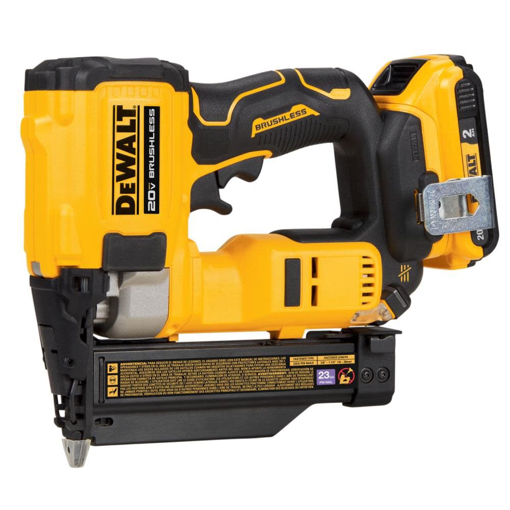 20V 23-Gauge Cordless Pin Nailer Kit