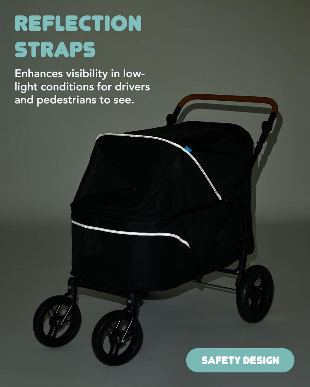 Pet Stroller for Large Dogs up to 110lbs, Large Pet Stroller