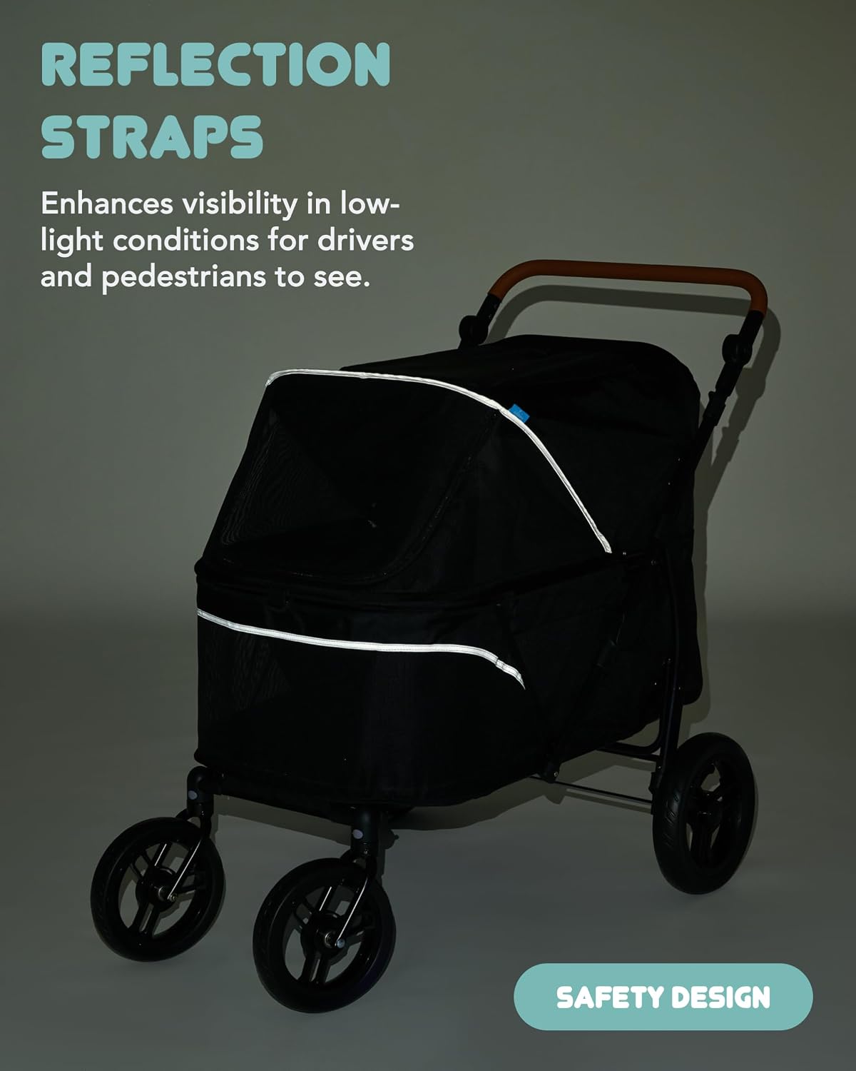 Pet Stroller for Large Dogs up to 110lbs, Large Pet Stroller
