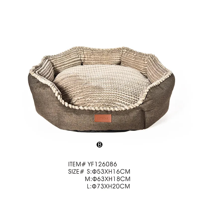 Corduroy Pet Bed Comfortable Dog Bed