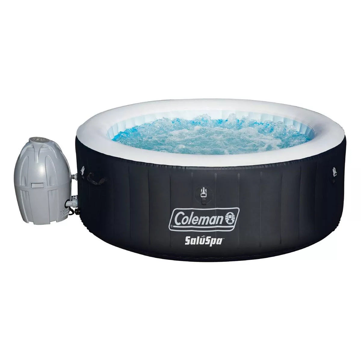 4-Person Inflatable Hot Tub with 60 AirJets and Adjustable Seats