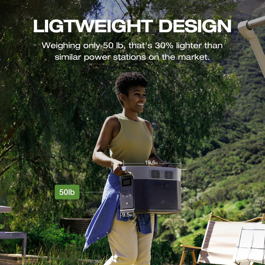 2400W Portable Power Station Solar Generator