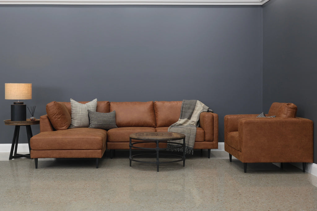Canberra Sofa Chaise Highland Buff
