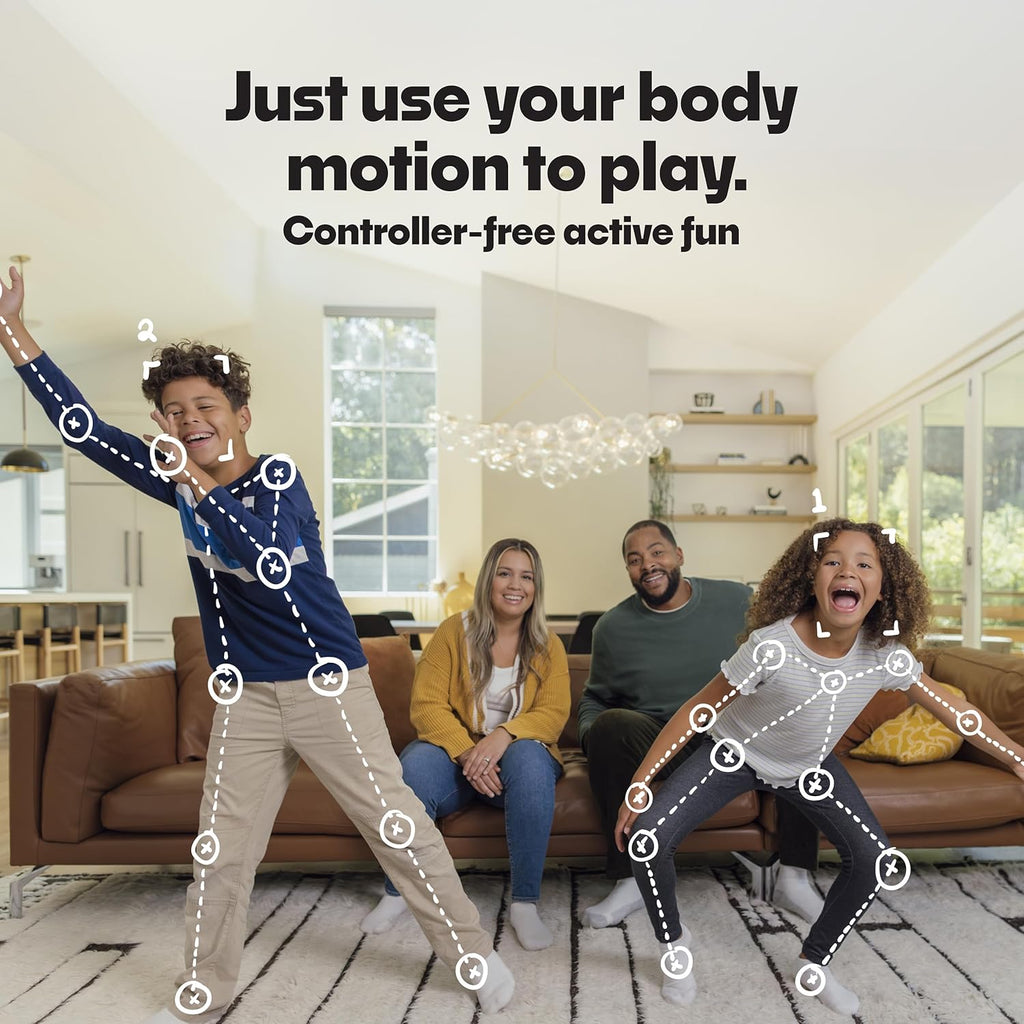Interactive Indoor Play System for Kids and Families, Motion-Activated Gaming Console with Fun Fitness and Family-Friendly Games