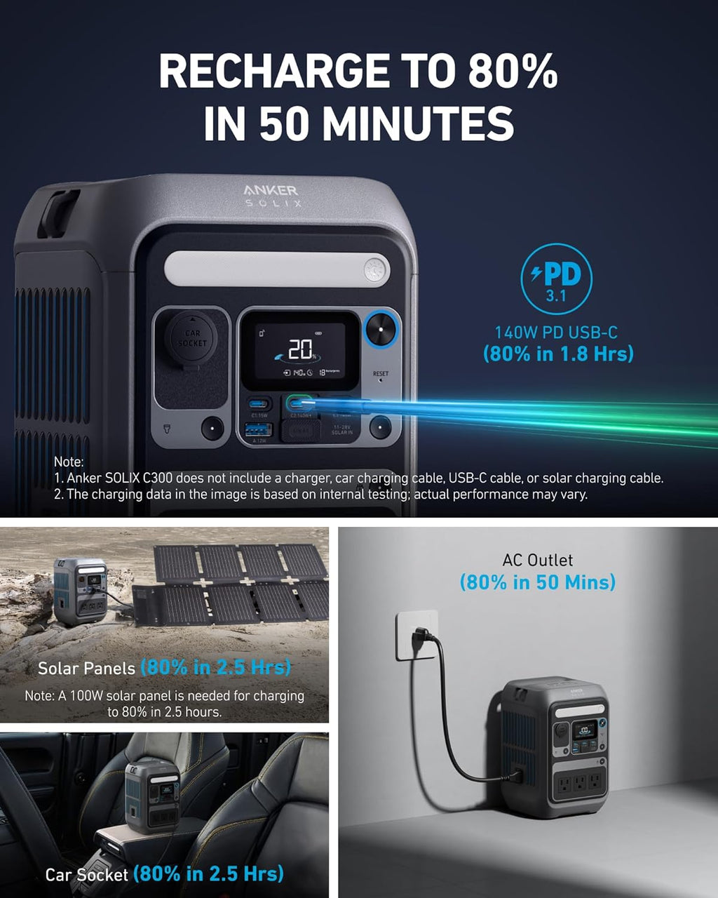 288Wh Portable Power Station