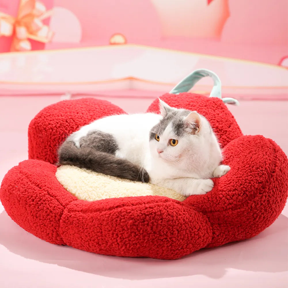Valentine Cat Bed Dog Flower Bed For Pet