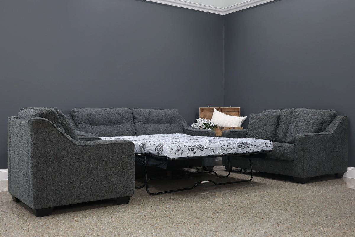 Victoria Queen Sofa Sleeper Dark Grey
