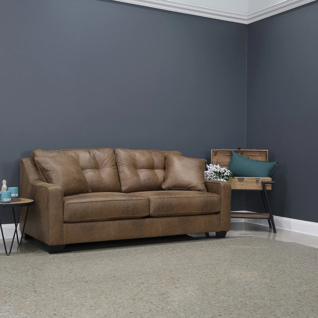 Victoria Sofa Tan Leather Air