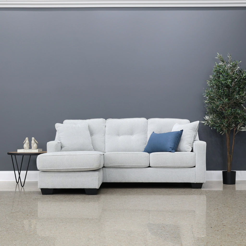 Victoria Sofa Chaise Light Grey