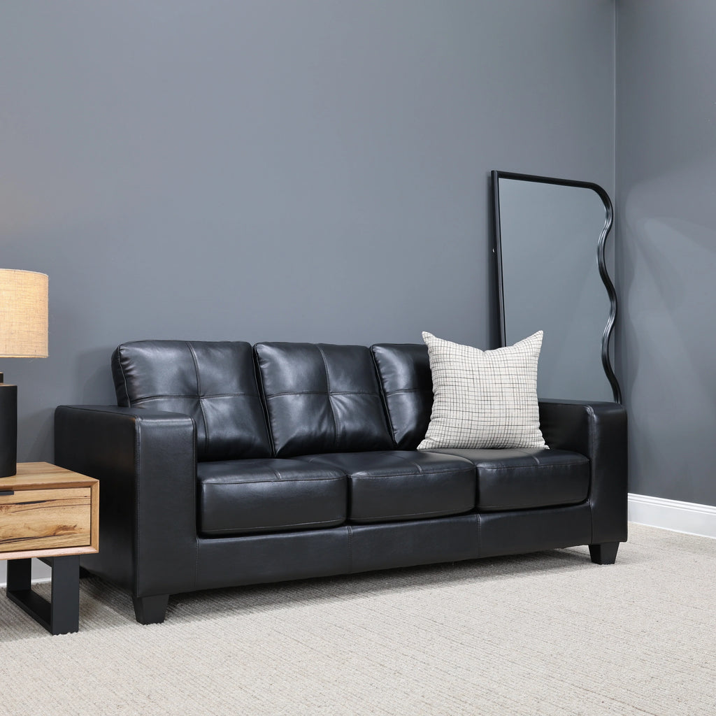 Casey 3 Seater Sofa Black