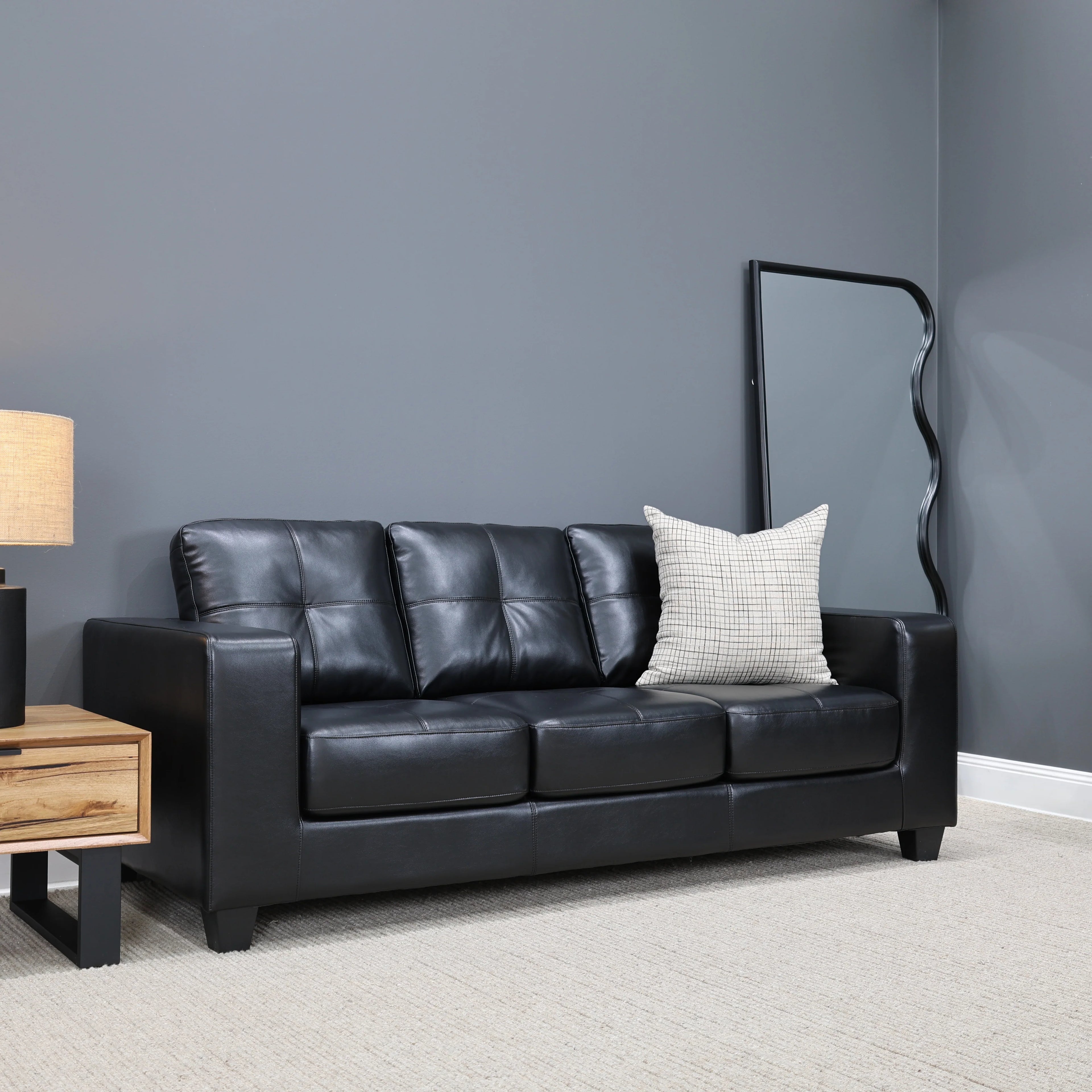 Casey 3 Seater Sofa Black