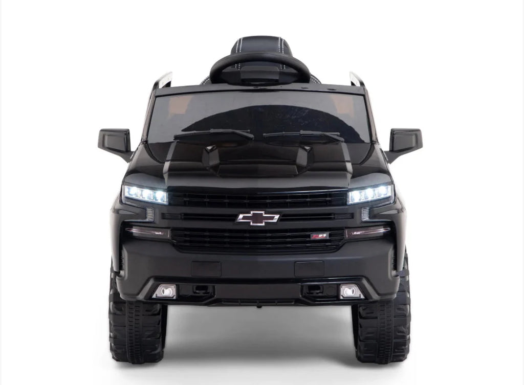 2026 12V Official Chevrolet Silverado Truck Kids Ride On One Seater Electric Car With RC