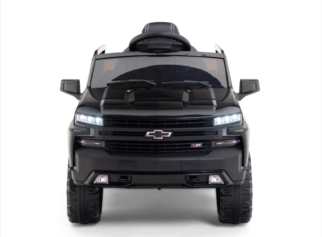 2026 12V Official Chevrolet Silverado Truck Kids Ride On One Seater Electric Car With RC