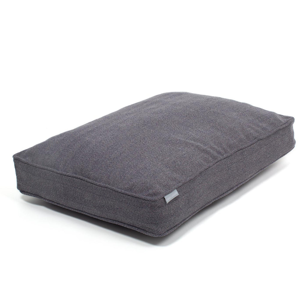 Dog Cushion in Oxford Herringbone Tweed
