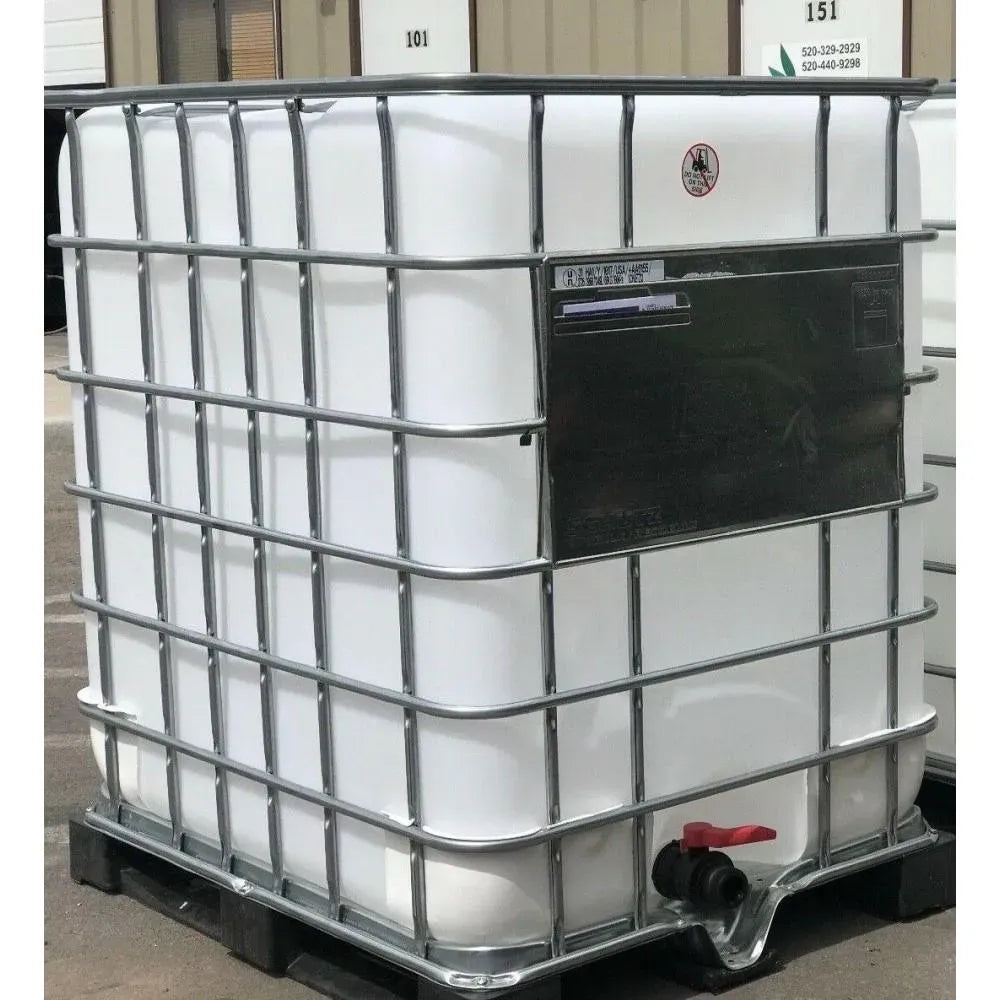330-Gallon Food-Grade IBC Water Storage Container for Drinking Water and Rainwater Harvesting