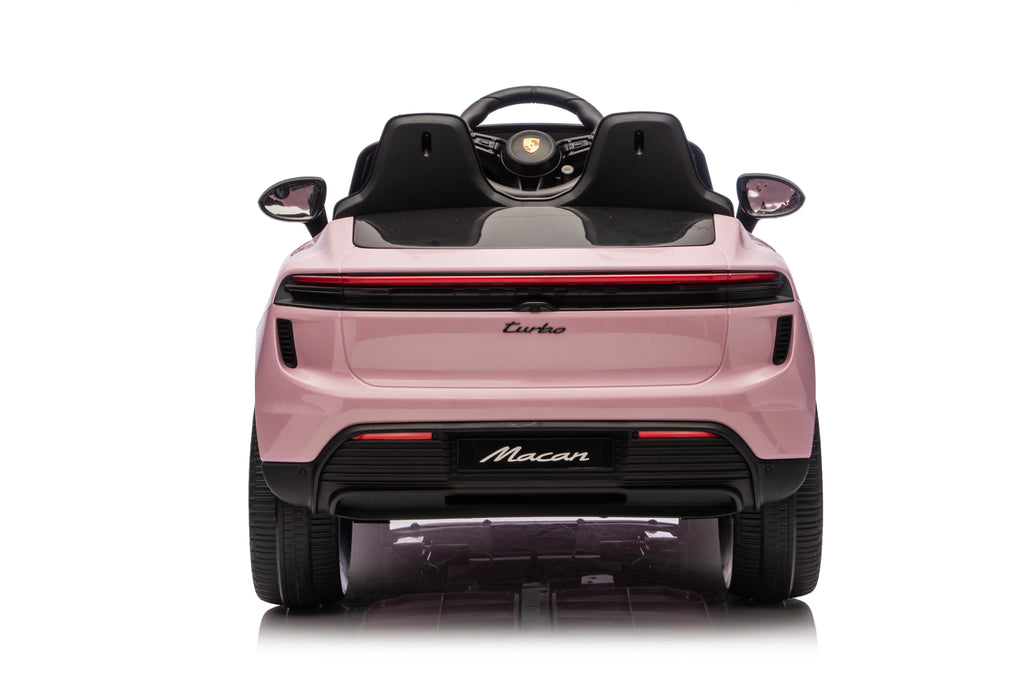 Licensed 24V Porsche Macan Turbo EV Kids Ride On One Seater cars, Rubber Tires, Leather Seat, with RC