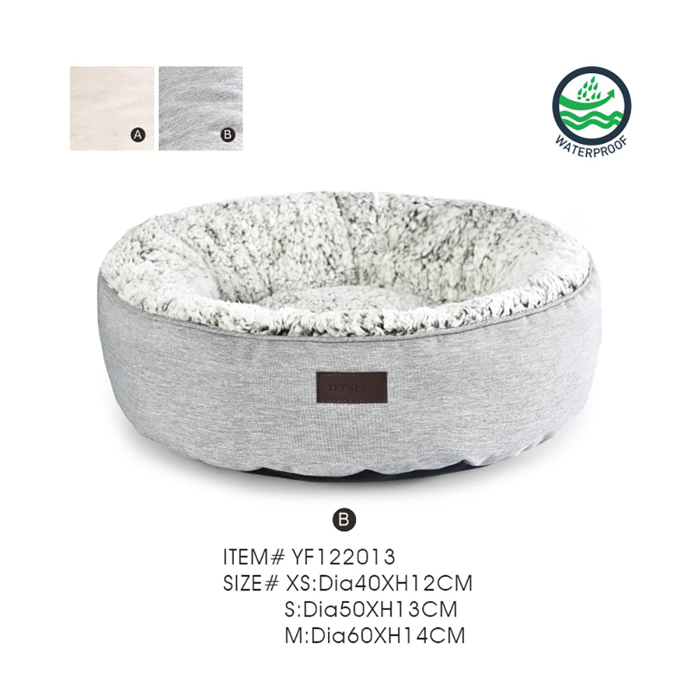 Waterproof Outdoor Dog Bed Oxford Fabric Round Pet Bed