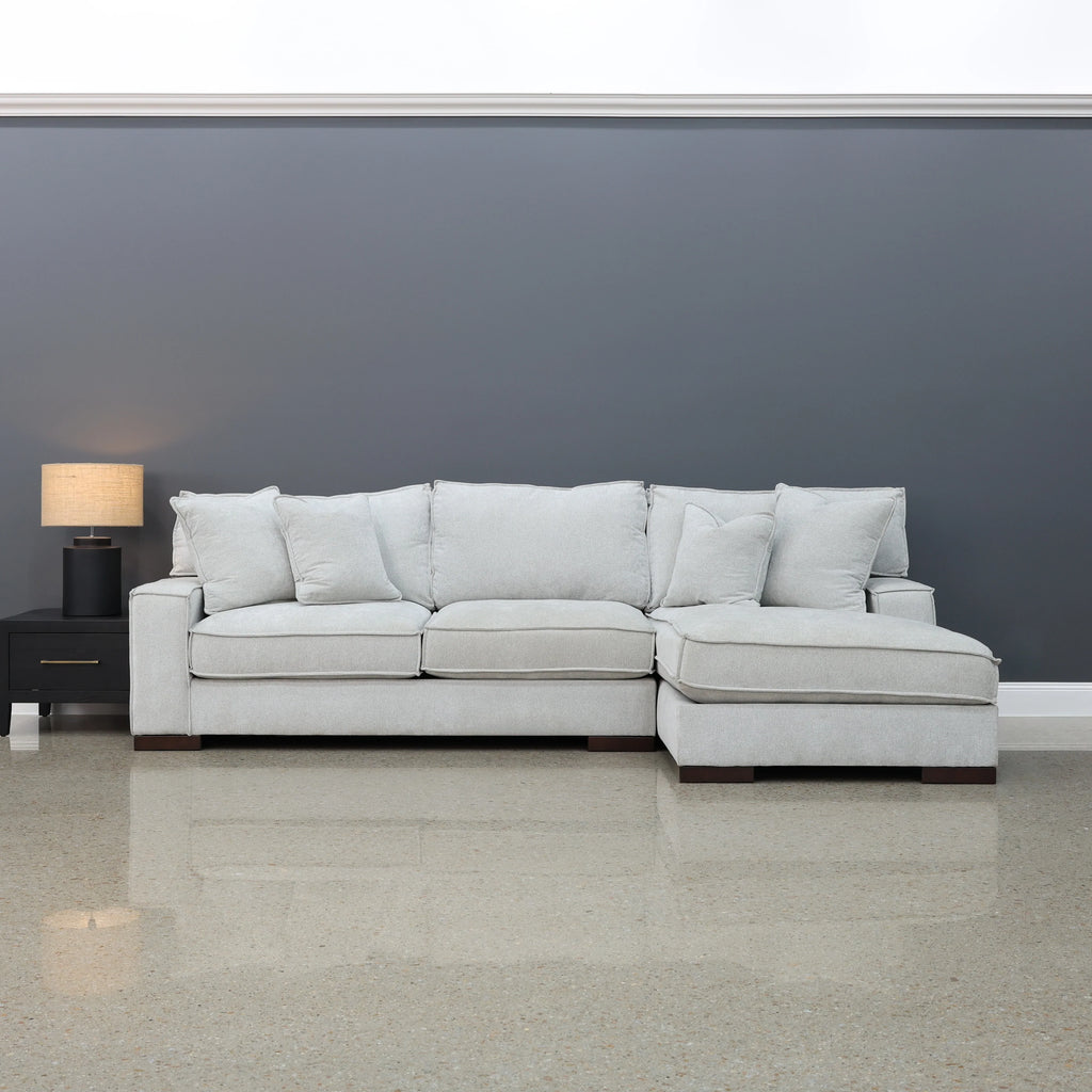 Gembrook RHF Sofa Chaise Light Grey