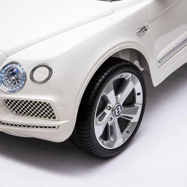 12V Licensed Bentley Bentayga Kids Ride On 1 Seater Car Rubber Tires Leather Seat With RC