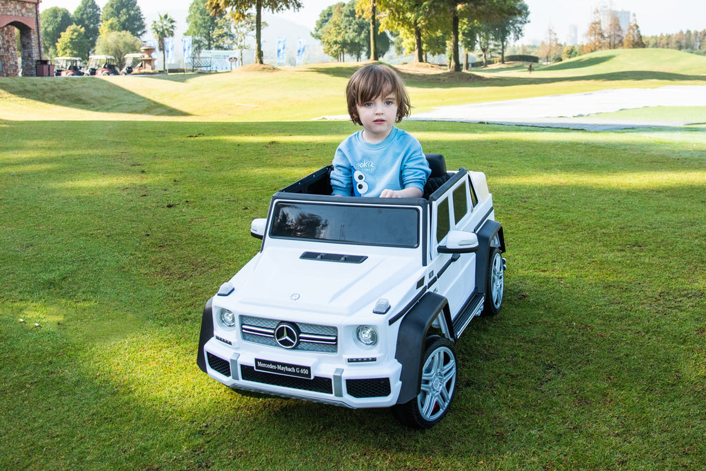 2026 Licensed 12V Mercedes Maybach G650s 4WD Kids Ride On 1 Seater Car with RC