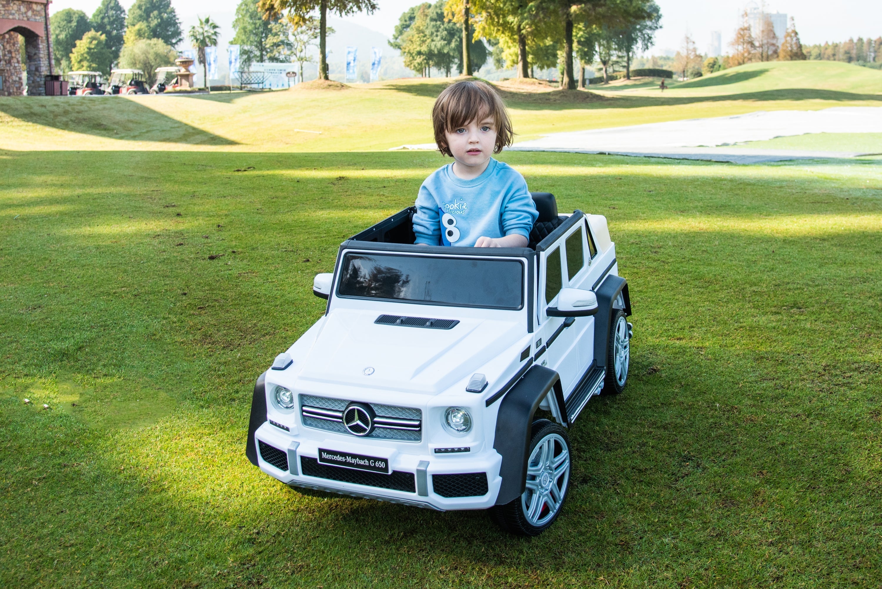2026 Licensed 12V Mercedes Maybach G650s 4WD Kids Ride On 1 Seater Car with RC