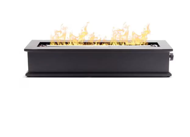 Loom X 28 in. W x 5.75 in. H Outdoor Rectangular Black LP Gas Tabletop Fire Pit