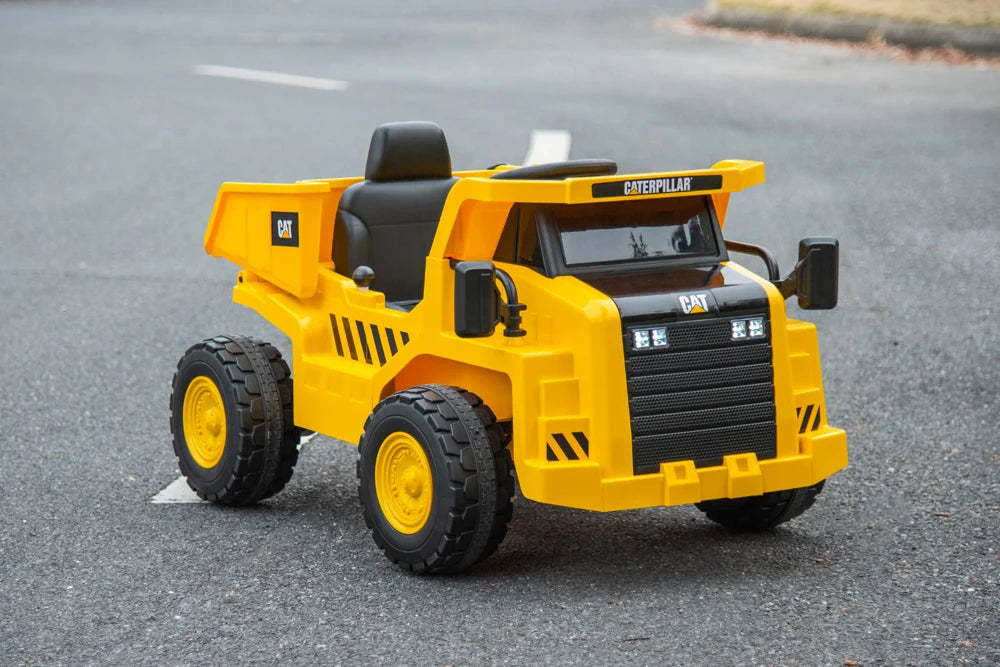 2026 CAT Dump Truck 12V Kids Ride On with Remote Control, Working Shovel & Realistic Construction Sounds With RC