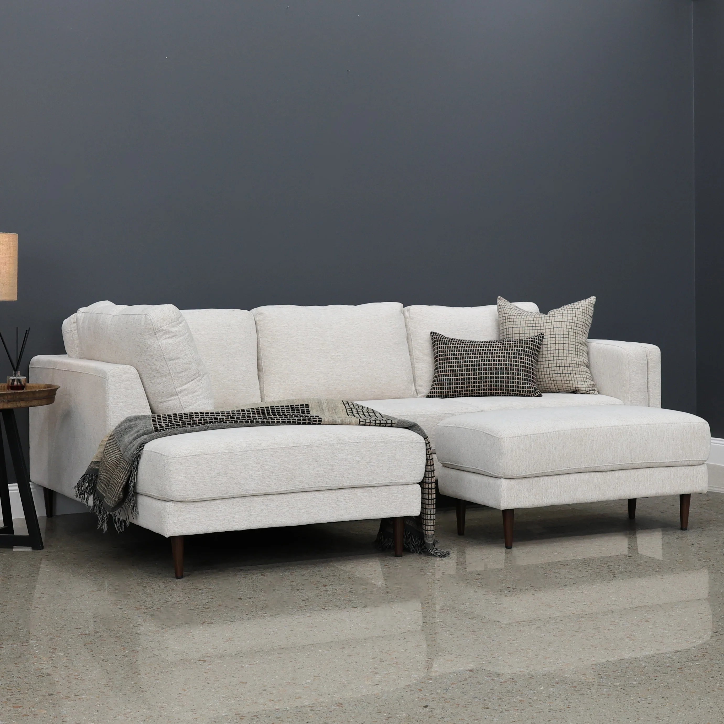 Canberra Sofa Chaise Natural