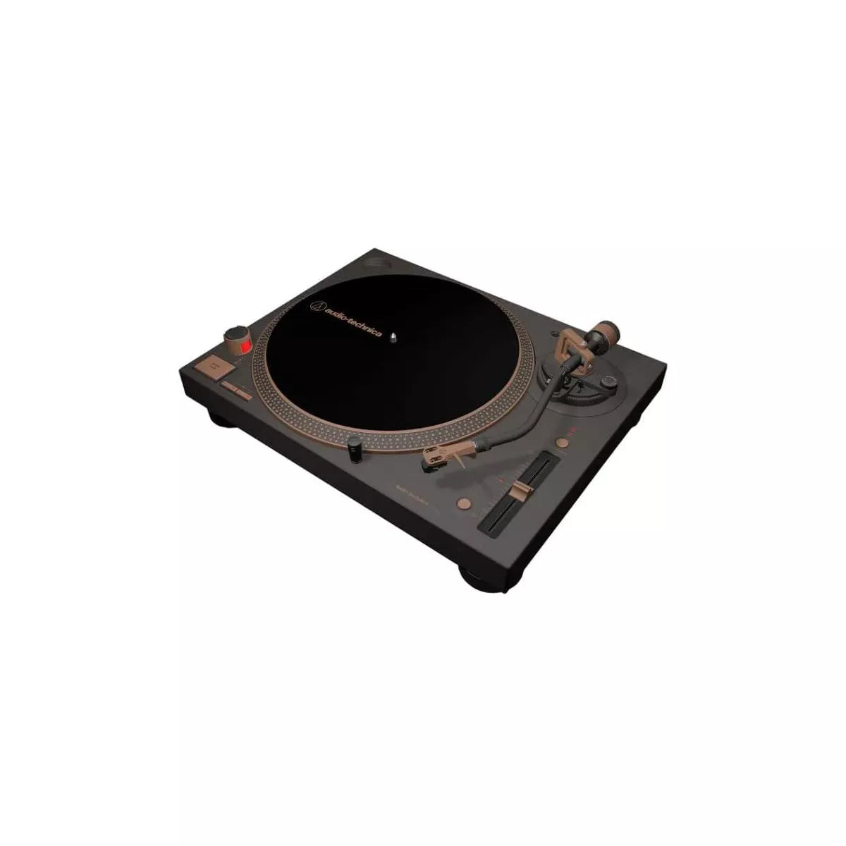 3-Speed Direct Drive USB Turntable with Built-In Preamp and Vinyl-to-Digital Conversion, Bronze