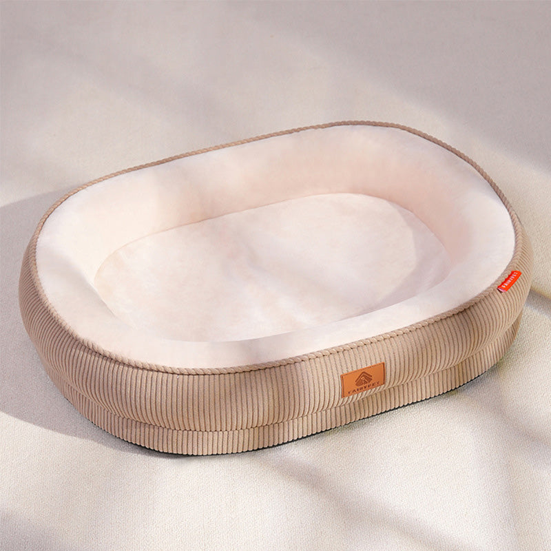 Medium-Sized Dogs Ultra-Soft Fabric Pet Bed