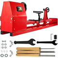 14-Inch x 40-Inch Benchtop Wood Lathe with 3 Chisels