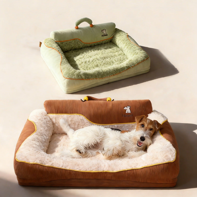 Rabbit Fur Dog Bed