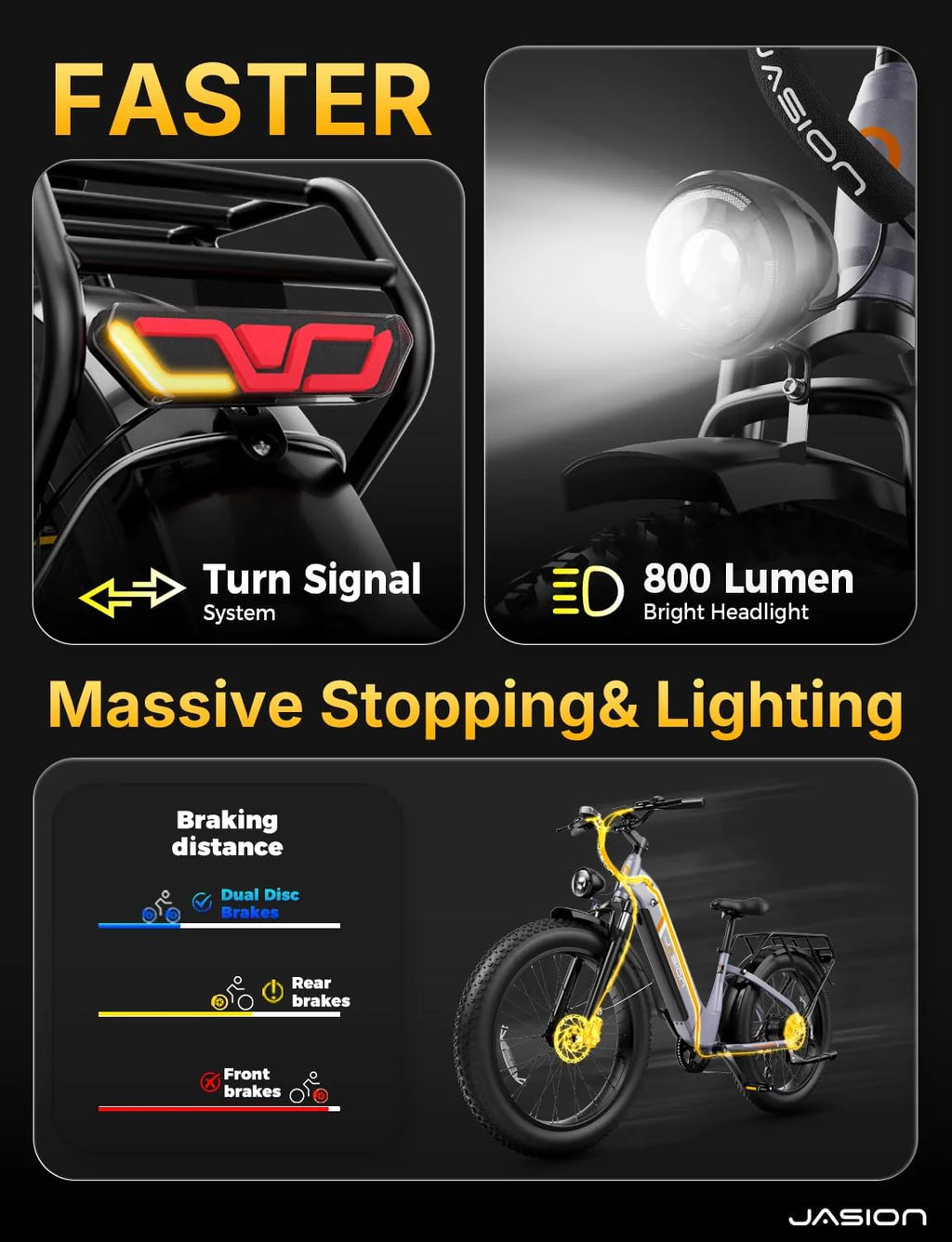 1500W Electric Fat Tire Bike, 30+ MPH, 80-Mile Range, Hydraulic Disc Brakes