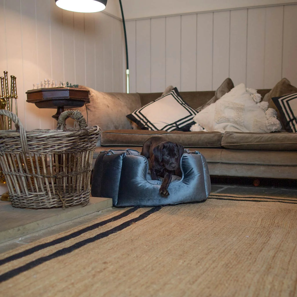 High Wall Bed For Dogs in Velvet