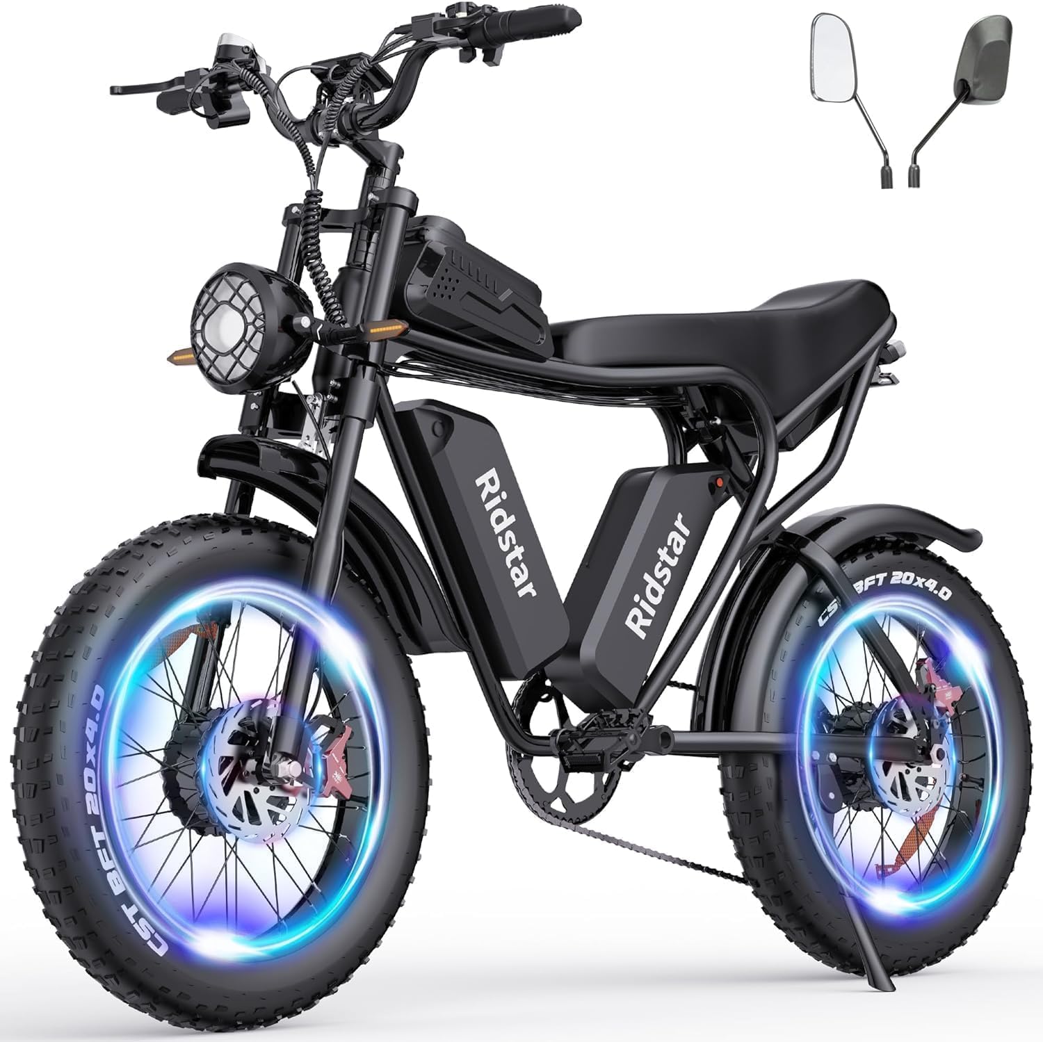 2000W 52V All-Terrain Fat Tire Electric Bike for Adults, 30-180 Mile Range
