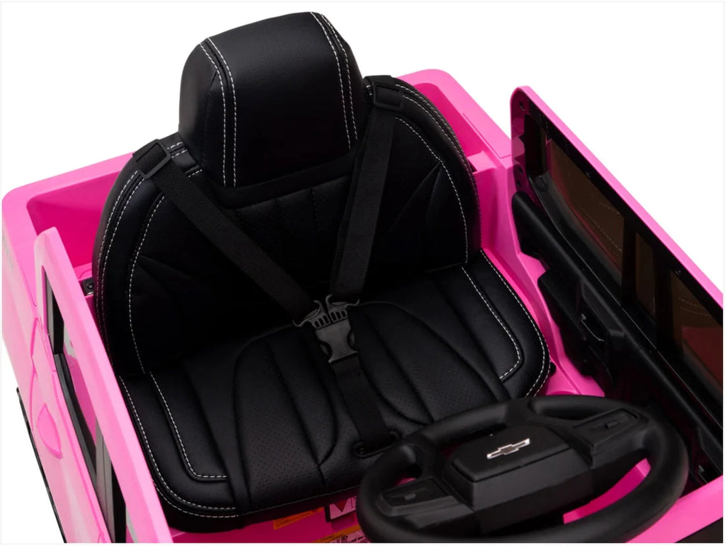 2026 12V Official Chevrolet Silverado Truck Kids Ride On One Seater Electric Car With RC