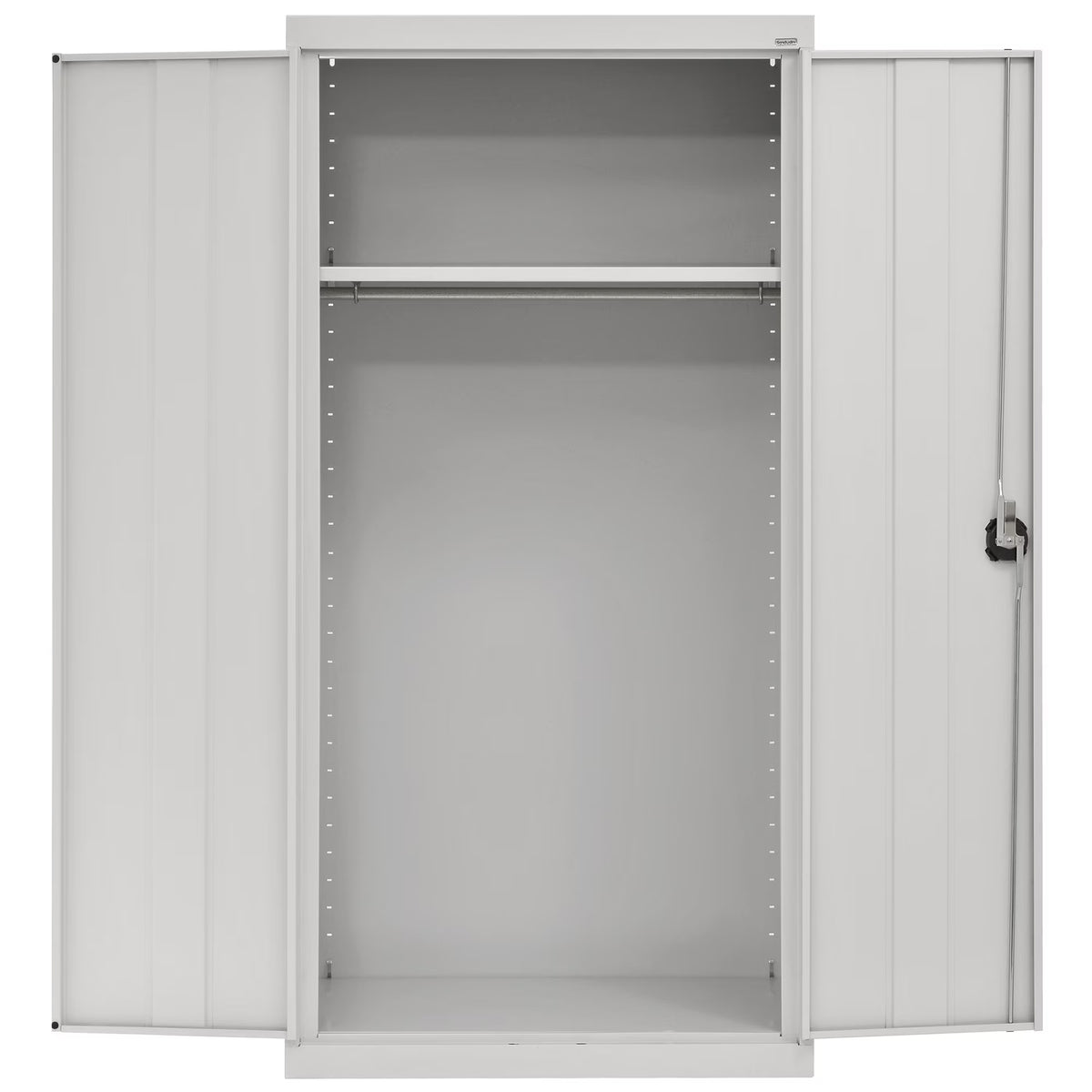 Elite Series Wardrobe Cabinet with Adjustable Shelf, 36"W x 24"D x 72"H, Dove Gray