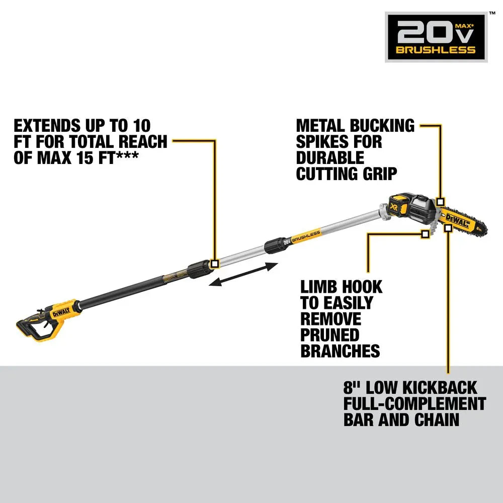 20V MAX XR Lithium-Ion Cordless 8" Pole Saw Kit