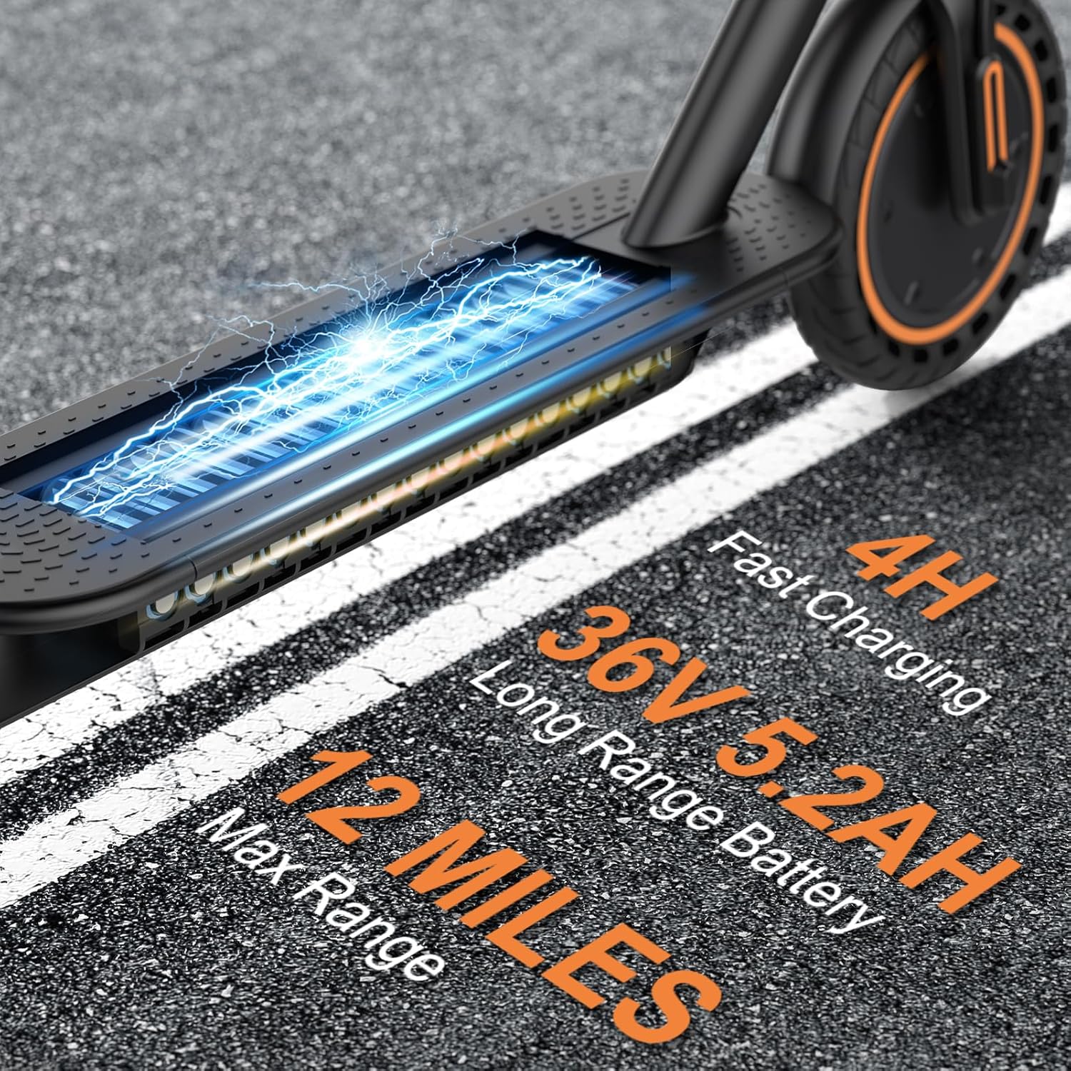 Electric Scooter with 350W/500W Motor, 8.5"/10" Solid Tires, 19/22 MPH, Up to 28-Mile Range