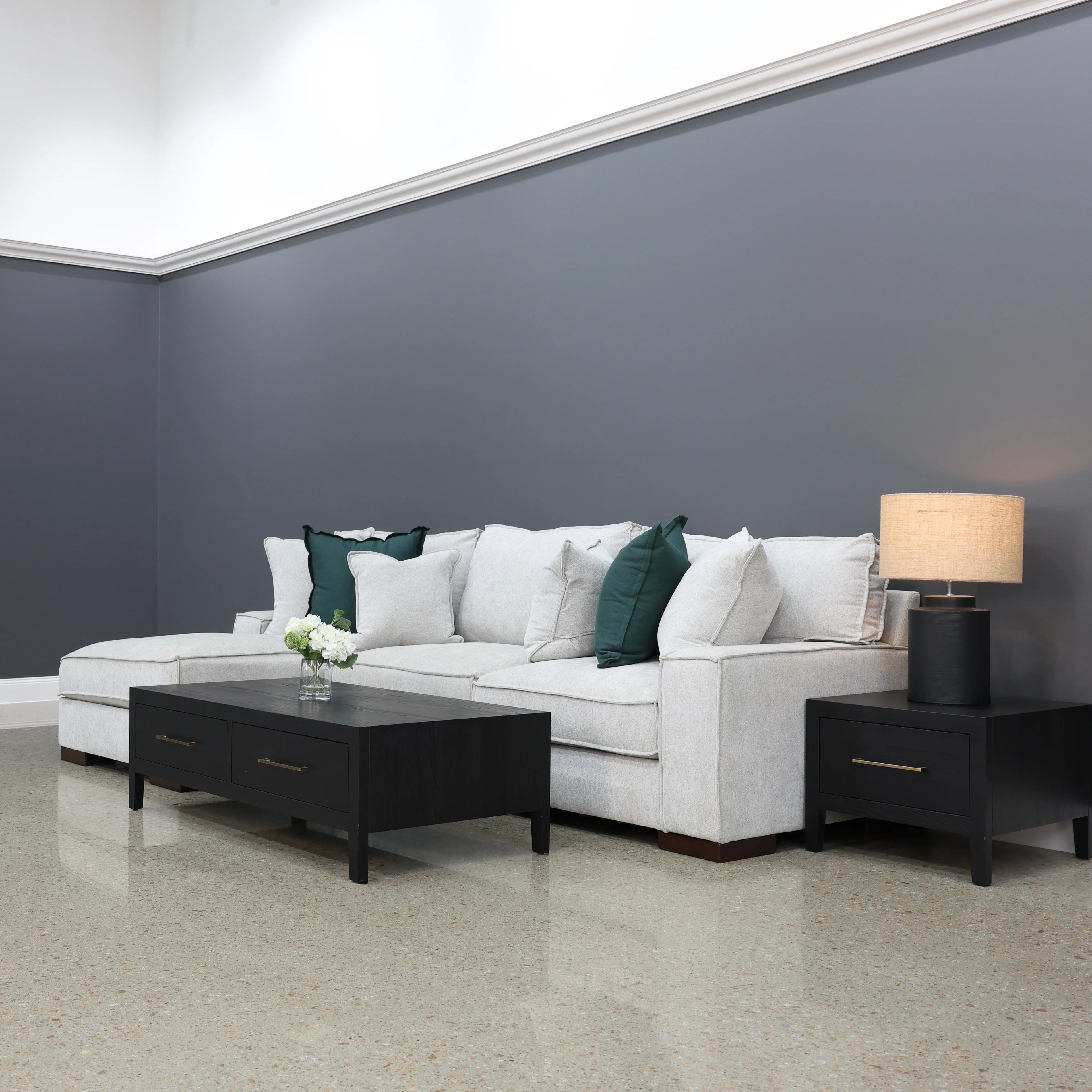 Gembrook LHF Sofa Chaise Light Grey