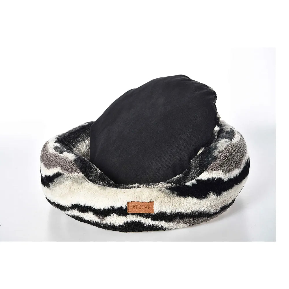 Plush Donut Dog Bed Pet Bed