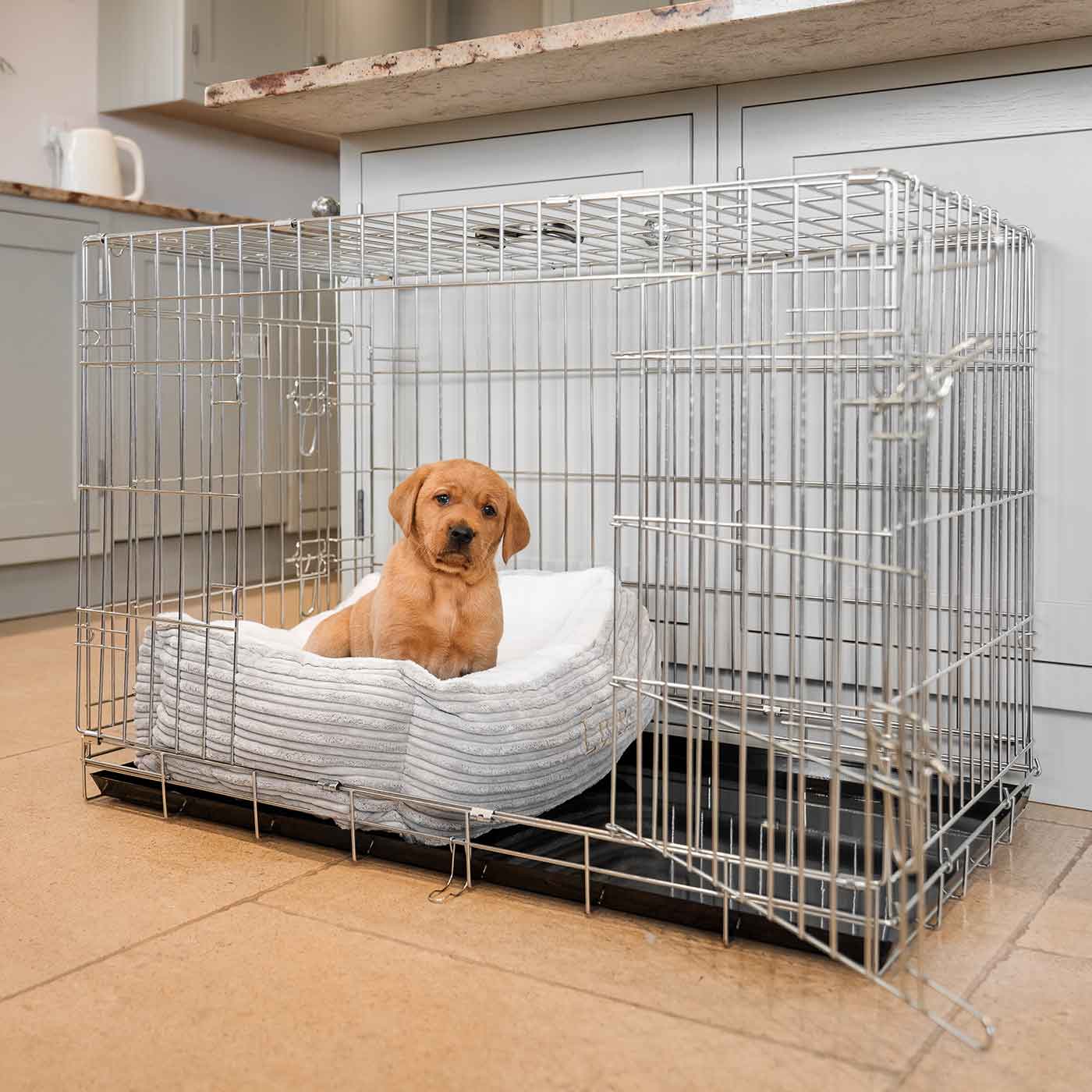 Cozy & Calming Puppy Cage Bed in Essentials Plush