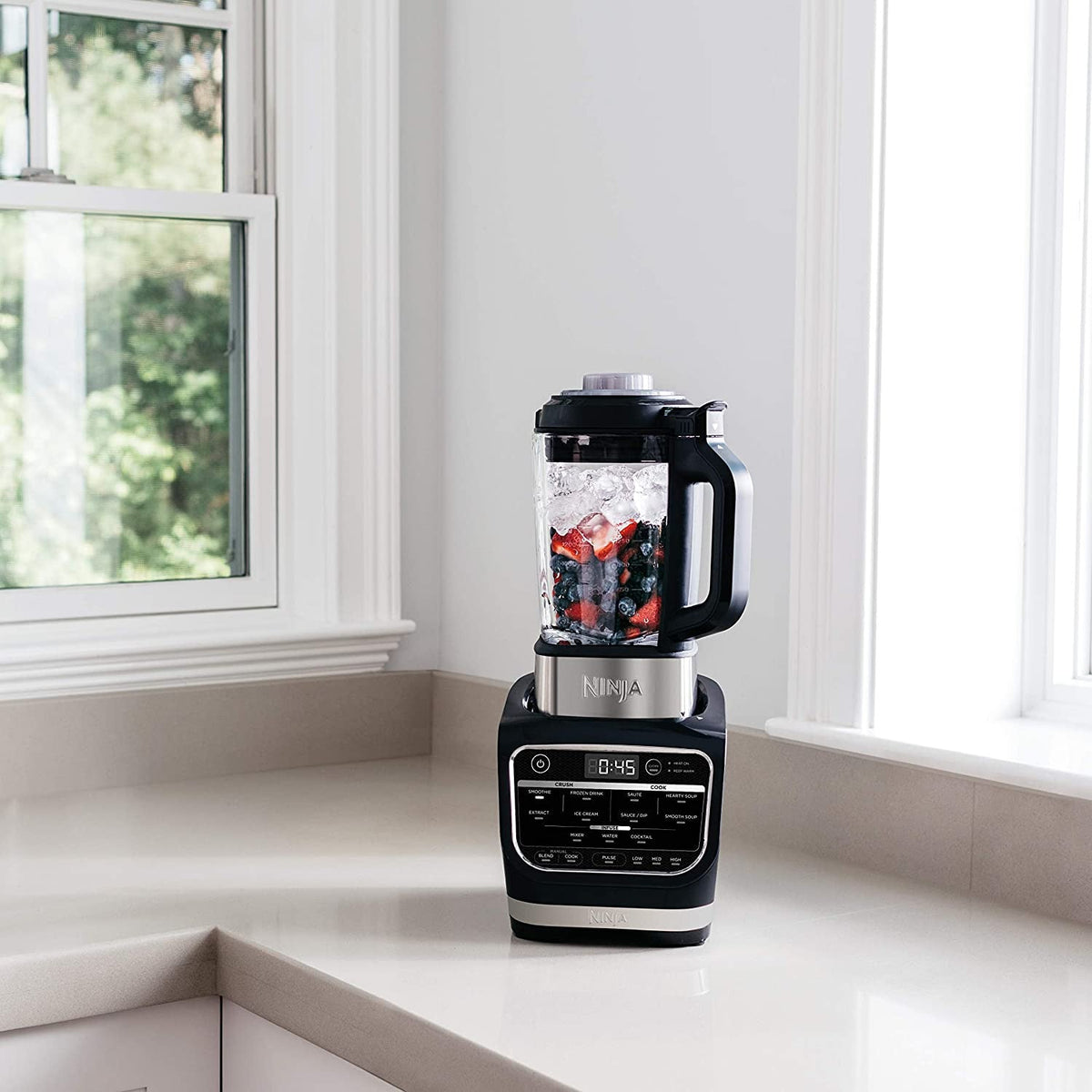 1400W Cold & Hot Blender with 64-Oz. Nonstick Glass Pitcher, Black